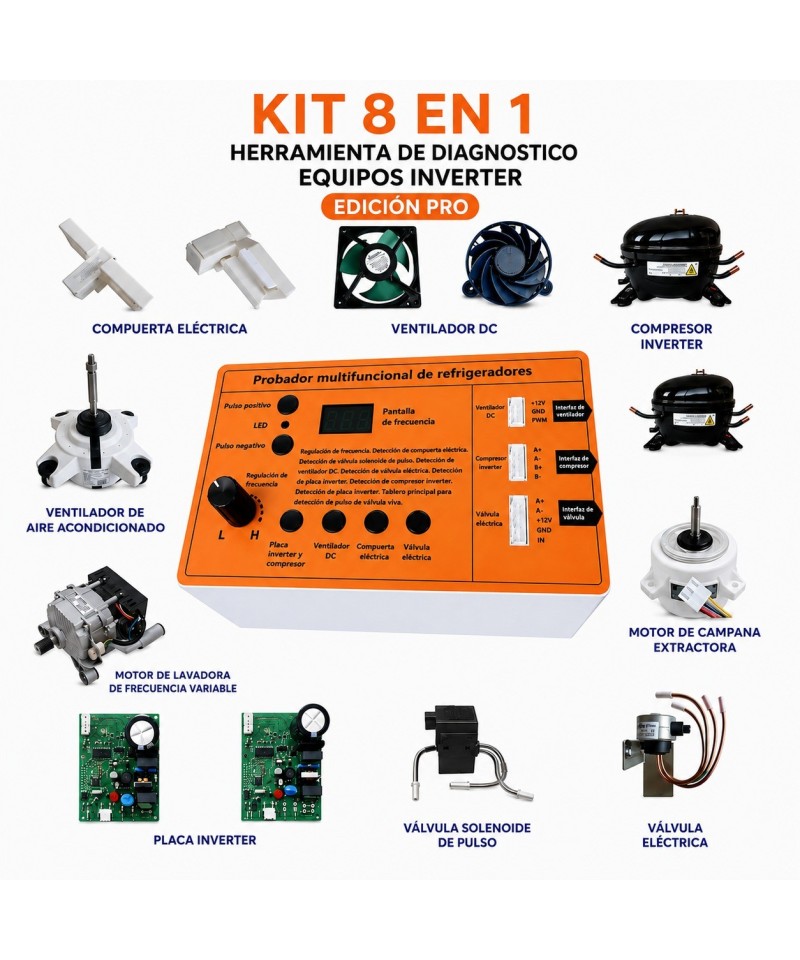 Equipo de diagnostico Inverter PRO Tester 8 en 1