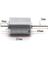 Micro motor DC 3-6V con tornillo sin fin de doble eje FK130SH