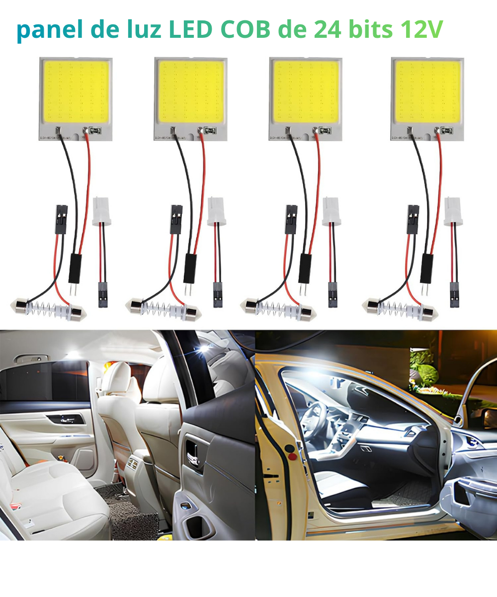 Panel de luz LED COB de 24 bits 12V