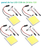 Panel de luz LED COB de 24 bits 12V