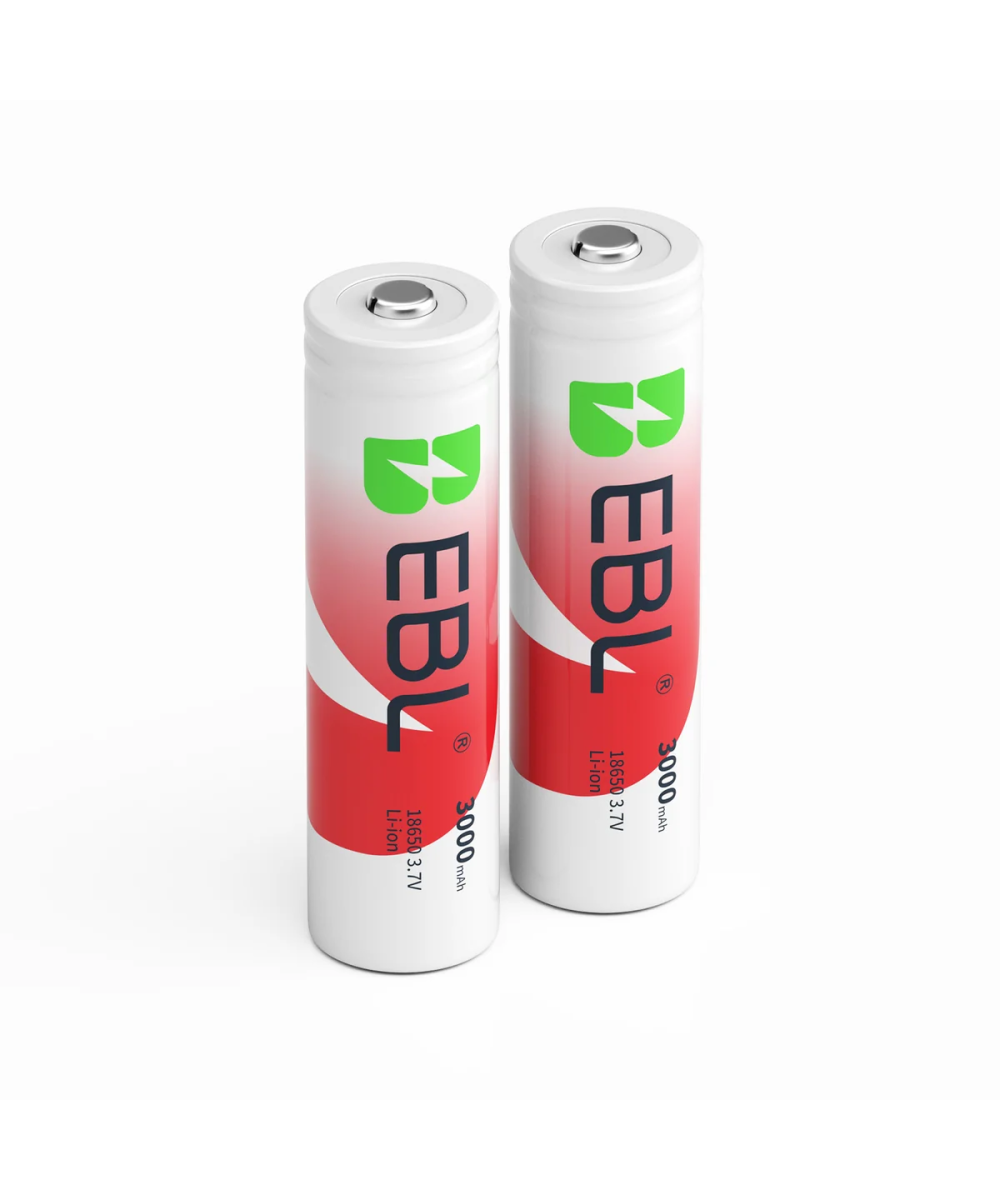 Bateria Recargable EBL BRC 18650 3000mAh - Boton Superior Protegido