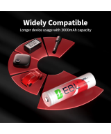 Bateria Recargable EBL BRC 18650 3000mAh - Boton Superior Protegido