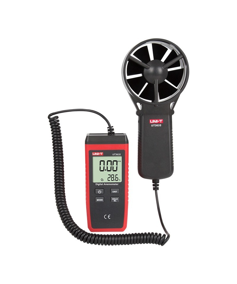 Anemómetro digital UNI-T UT363S con pantalla LCD