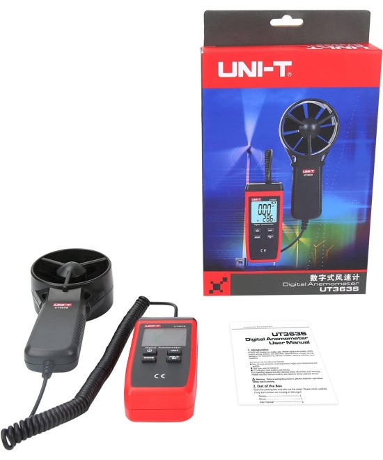 Anemómetro digital UNI-T UT363S con pantalla LCD