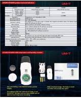 Registrador de datos USB de temperatura y humedad UNI-T UT330TH