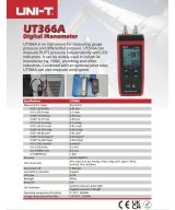 Manómetro digital  para medición de presión UNI-T UT366A