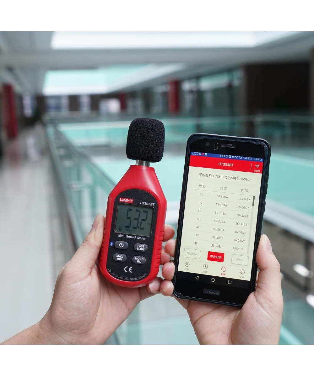 Medidor de intensidad de sonido UNI-T UT353BT