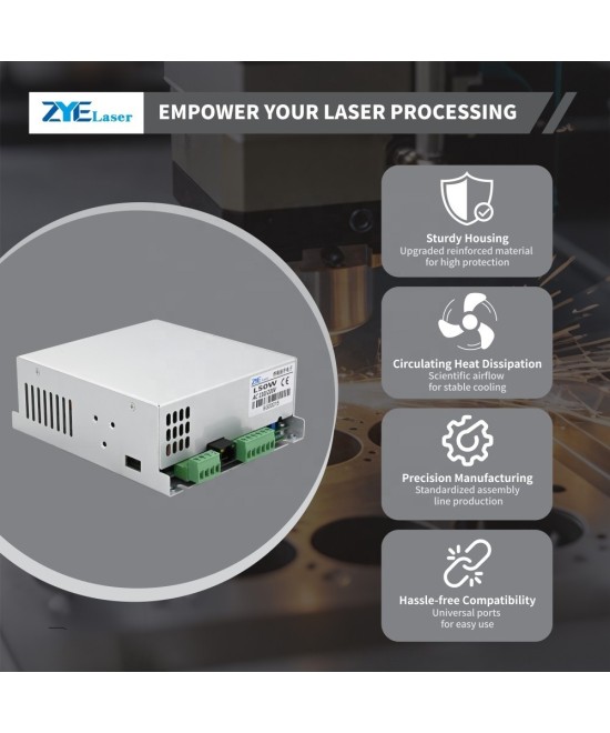 Fuente de Energia para Grabadora y Cortadora Laser ZYE L50W-L