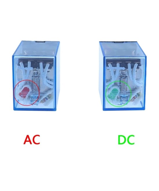 Rele electromagnético 14 pines 24V DC / 220V AC 5A con base para riel DIN MY4NJ HH54P
