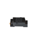 Rele electromagnético 11 pines 12/24 VDC / 110/220 VAC con base para riel DIN