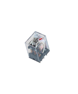 Rele electromagnético 11 pines 12/24 VDC / 110/220 VAC con base para riel DIN