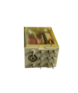 Rele electromagnético 11 pines 12/24 VDC / 110/220 VAC con base para riel DIN