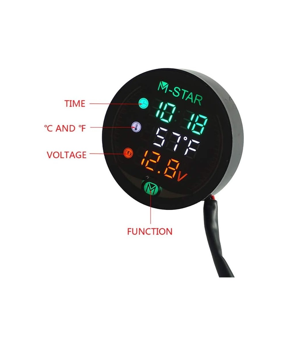 Medidor 3 en 1 Voltaje/Temperatura/Reloj