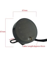 Medidor 3 en 1 Voltaje/Temperatura/Reloj