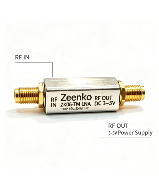 Amplificador de bajo ruido ZK06-TM de 10 MHz a 6 GHz Zeenko