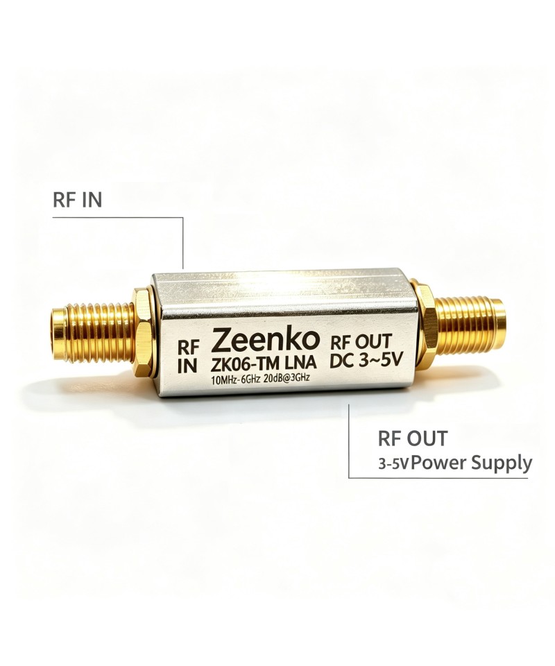 Amplificador de bajo ruido ZK06-TM de 10 MHz a 6 GHz Zeenko