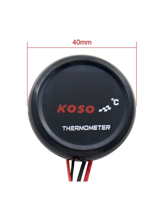 Termómetro digital 12V LED Rojo KOSO