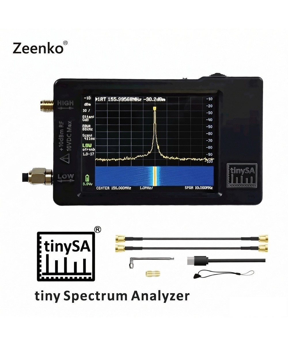 Analizador de espectro portátil TinySA de 10 kHz a 960 MHz Zeenko