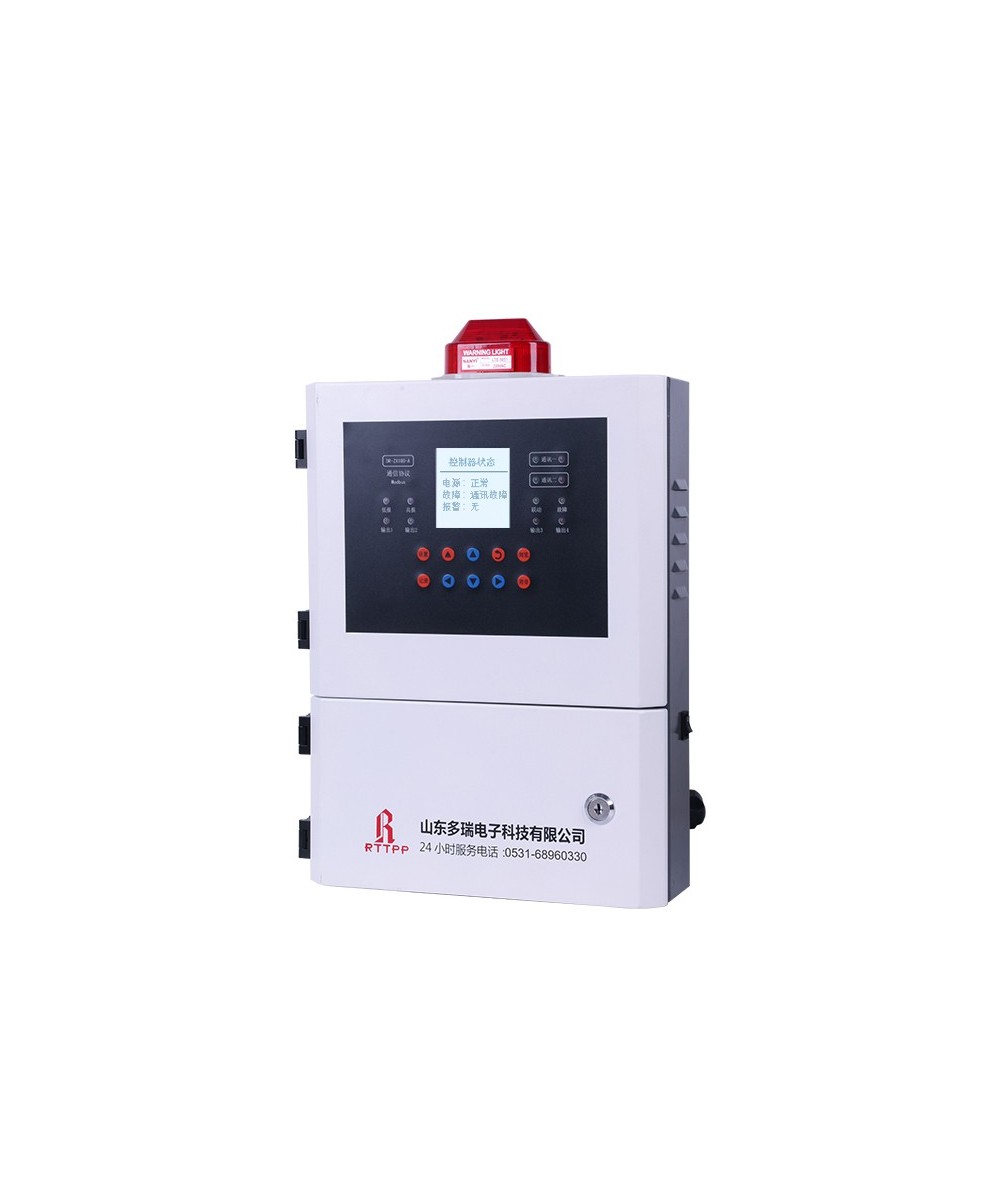 Panel de control de gas industrial de 25 canales con entrada RS485, pantalla LCD y controlador de alarma SDDORE