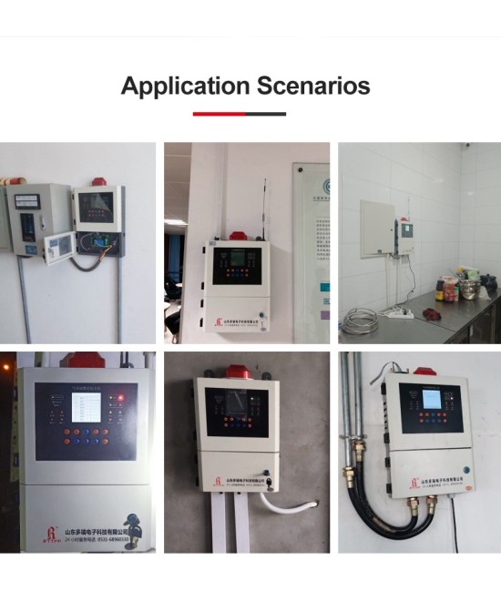 Panel de control de gas industrial de 25 canales con entrada RS485, pantalla LCD y controlador de alarma SDDORE