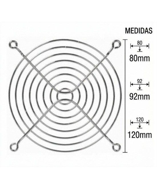 Rejillas Metalicas 80/92/120MM