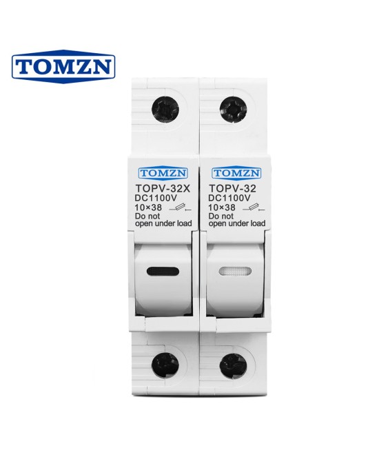 Contenedor para fusible Doble fotovoltaico TOPV-30 TOMZN 10x38mm