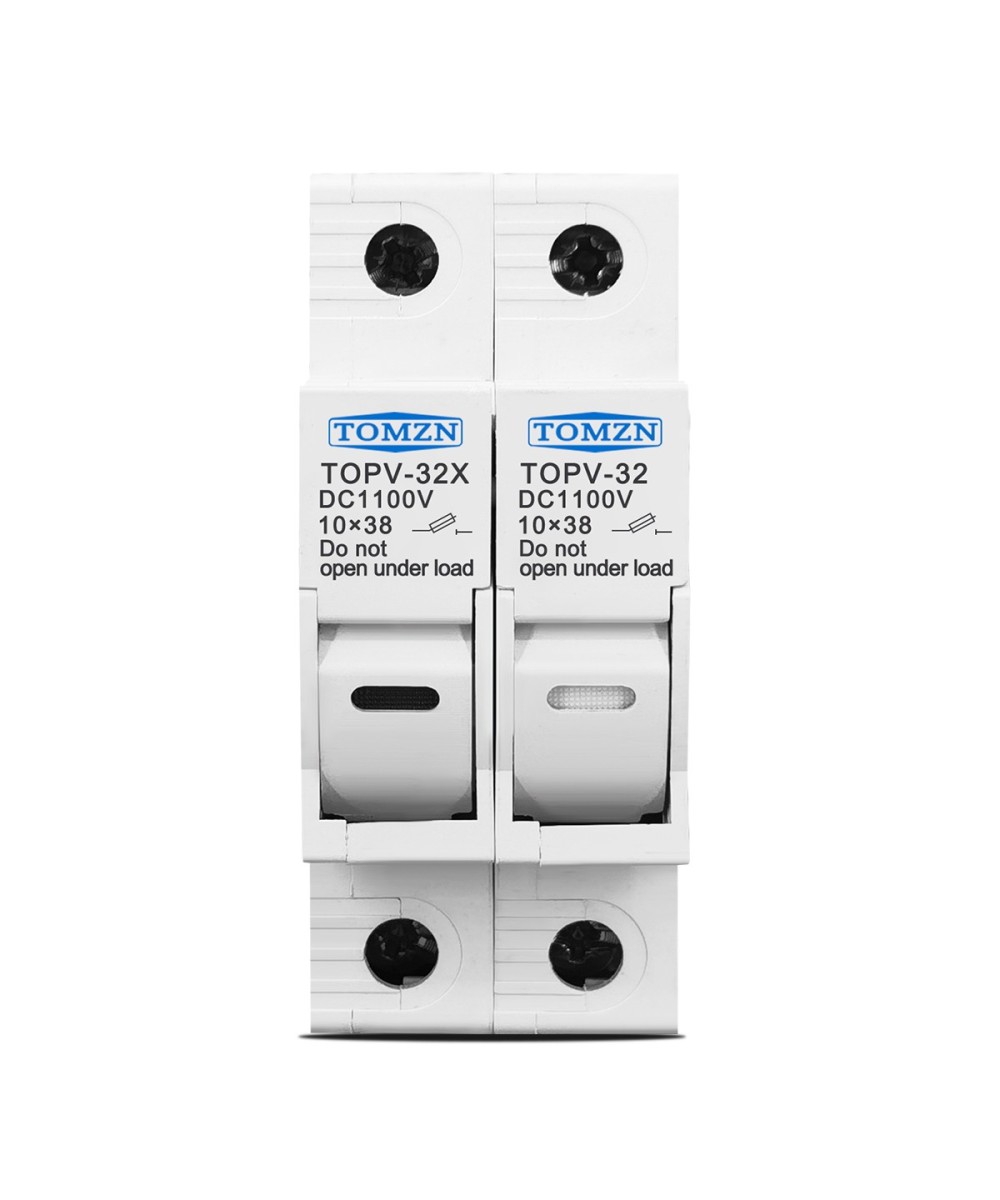 Contenedor para fusible Doble fotovoltaico TOPV-30 TOMZN 10x38mm