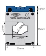 Transformador de corriente (TC) para alta corriente, 660 V CT 30I 75/100/150/200A TOMZN