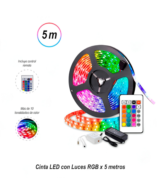 Tira de Luces LED RGB Bluetooth 10M