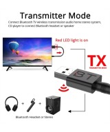 Receptor y transmisor de audio Bluetooth 5.0 2 en 1 AUX RCA USB 3.5MM