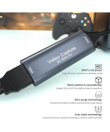 Capturadora de video HDMI 4K USB 3.0 tipo C 2 en 1