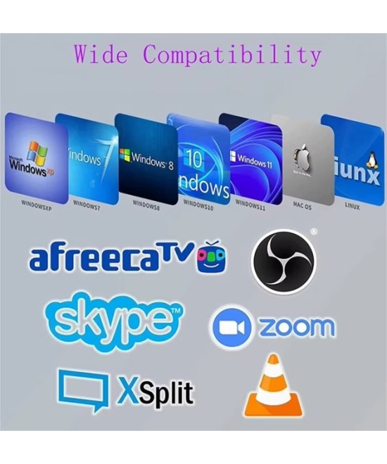 Capturadora de video HDMI 4K USB 3.0 tipo C 2 en 1