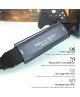 Capturadora de video HDMI 4K USB 3.0 tipo C 2 en 1