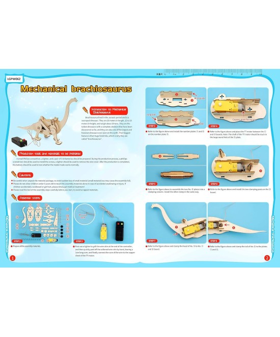 Dinosaurio mecanico DIY J-23