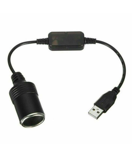 Convertidor ascendente de voltaje USB a cigarrera