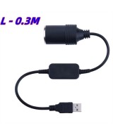 Convertidor ascendente de voltaje USB a cigarrera