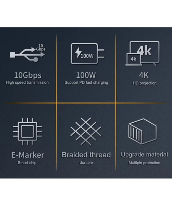 Extesion USB-C a USB-C 3.1 4K 3M