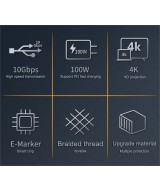 Extesion USB-C a USB-C 3.1 4K 3M