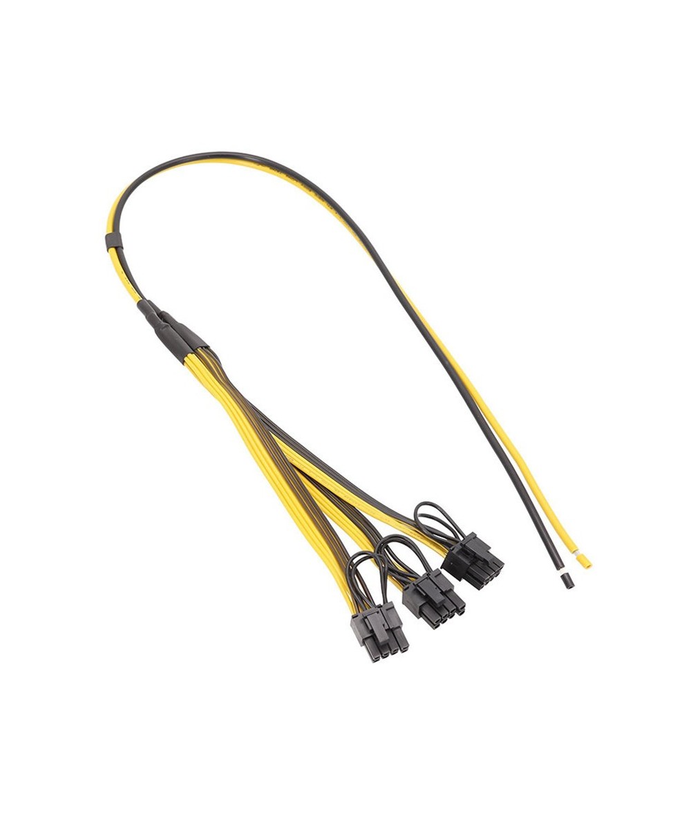 Cable Alimentacion 2 lineas a 3 PCIe (6+2 pines)