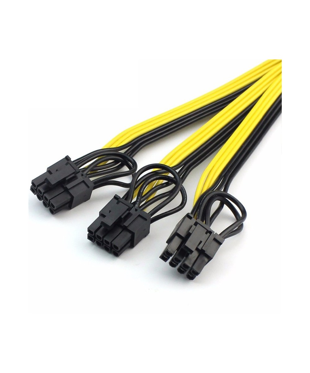 Cable Alimentacion 2 lineas a 3 PCIe (6+2 pines)