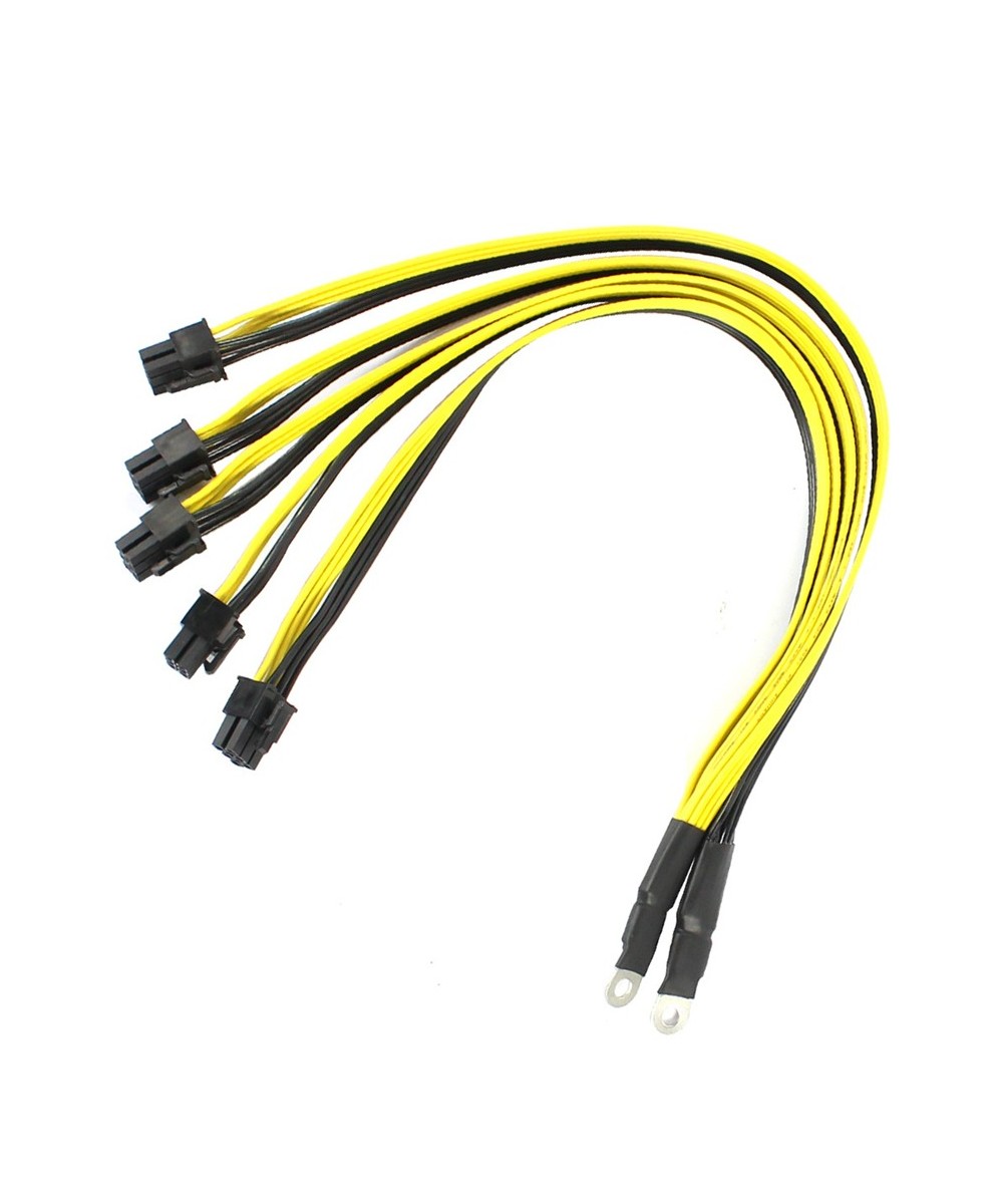 Cable de alimentación 2 Cables tipo O a 5 conectores PCI-E de 6 pines