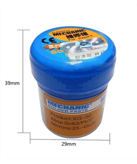Estaño en pasta MECHANIC 35G XG-50 Sn63/Pb67