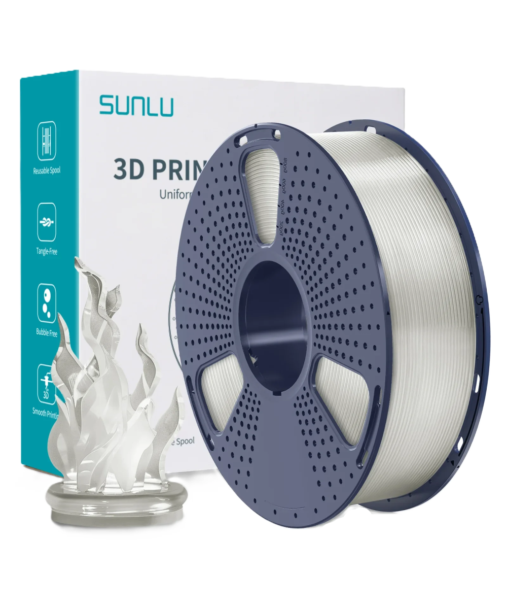 Filamento PLA SUNLU 1.75MM transparente 1 Kg