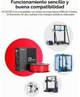 Filamento PETG Creality 1.75MM Negro 1 Kg