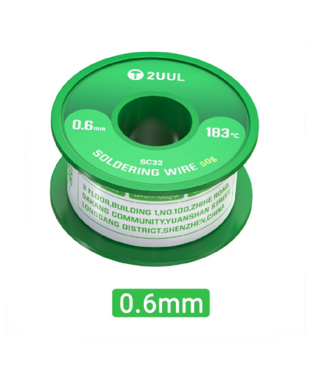 Estaño 2UUL 0.6mm 63/37 50g SC32