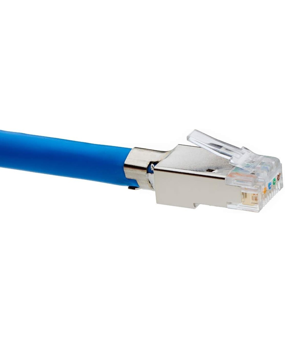 Conector RJ45 cat5e pasante metalico protegido (2 unidades)