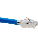 Conector RJ45 cat5e pasante metalico protegido (2 unidades)