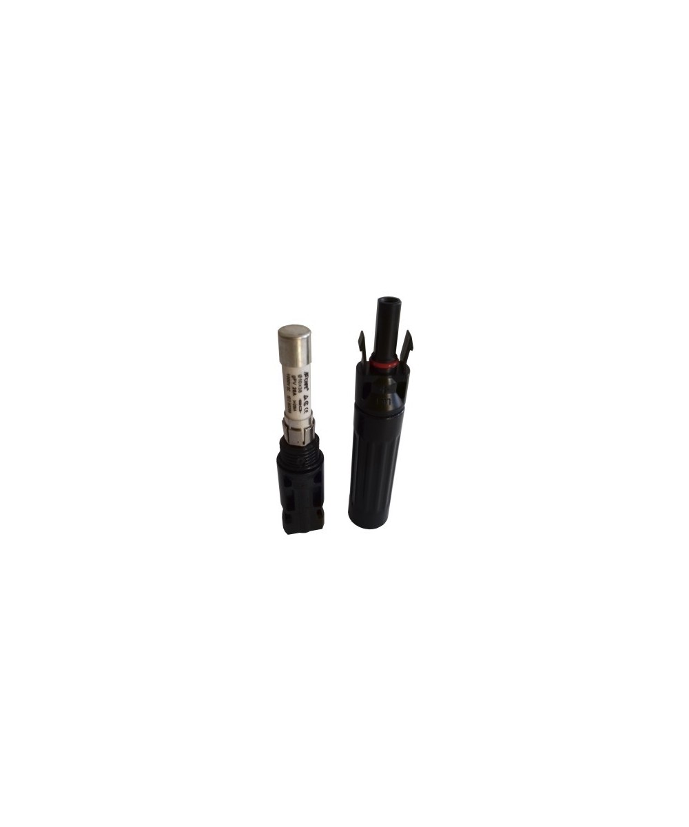 PORTAFUSIBLES MC4 DE 10X38MM MAS FUSIBLE 1000V 4A ( UNIDAD)