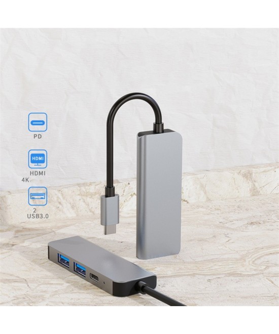Adaptador USB-C a USB 3.0 / USB 3.0 / HDMI / USB-C