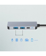 Adaptador USB-C a USB 3.0 / USB 3.0 / HDMI / USB-C